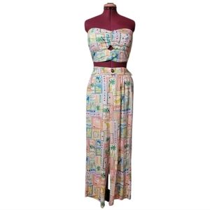 LG Linen Monteau Los Angeles Floral Two-Piece Set